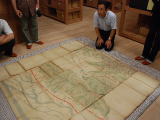 古文書（千曲川流域の絵地図）